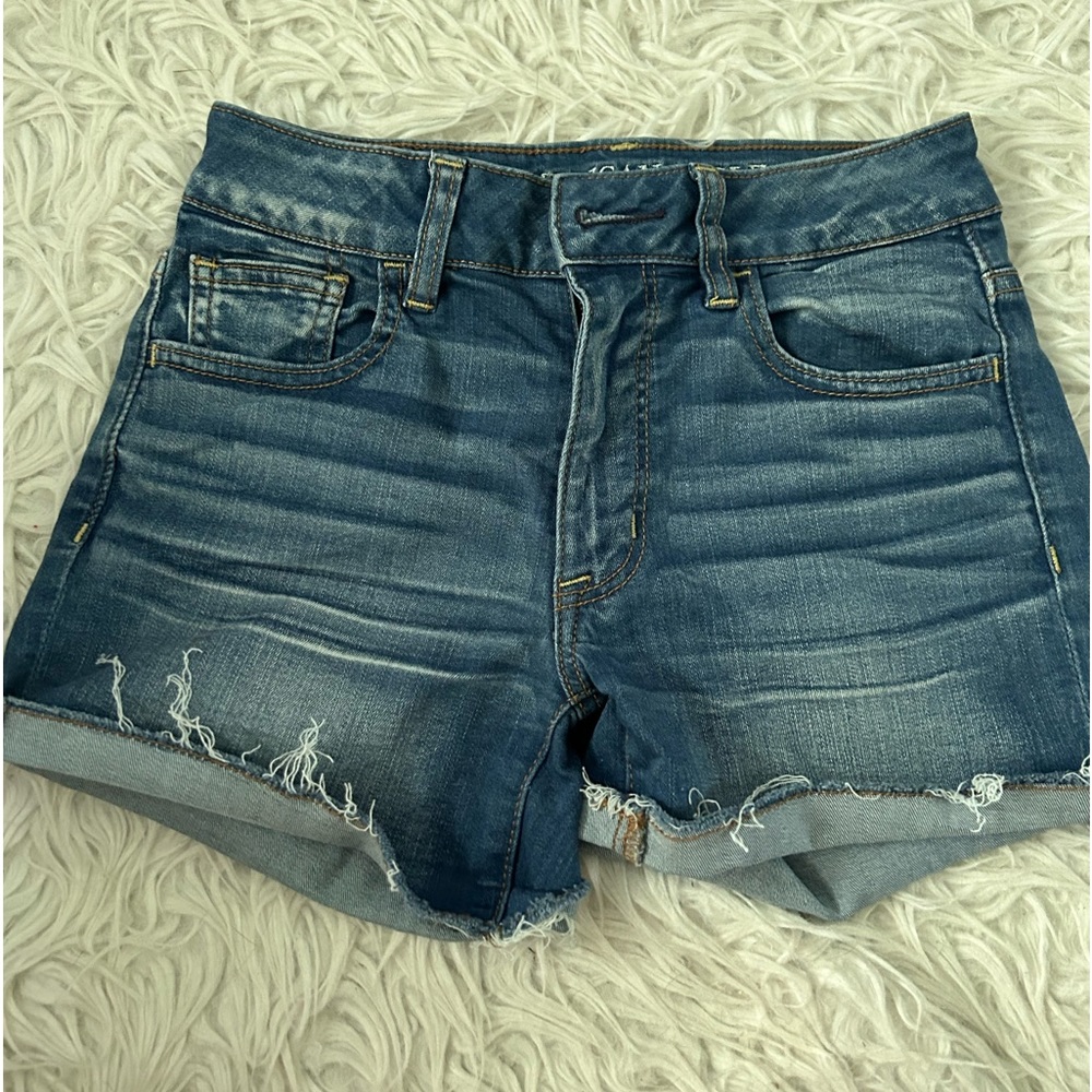 american eagle jean shorts size 0